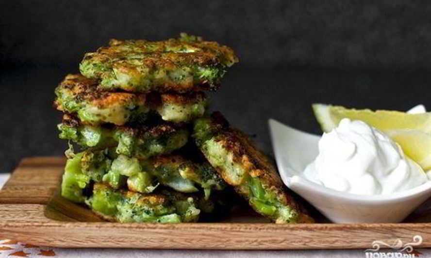 Рецепт оладий из брокколи