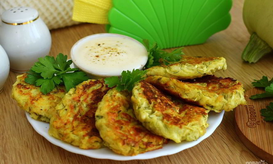 Рецепт оладий из кабачков на сковороде