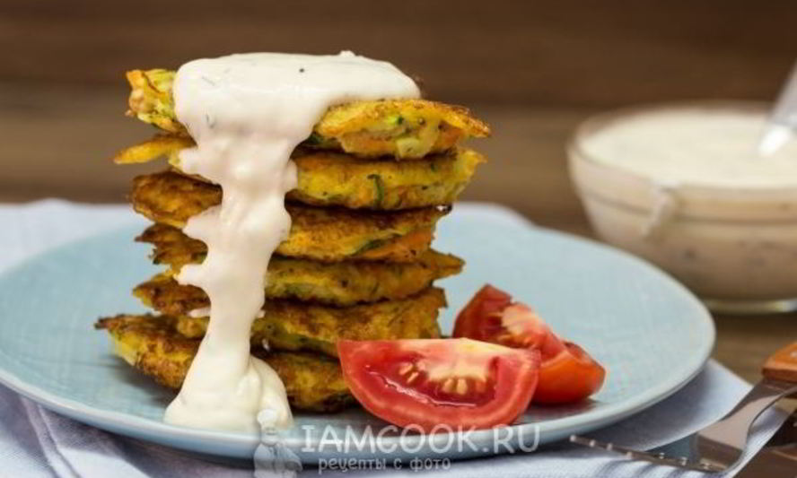 Рецепт оладий из цукини