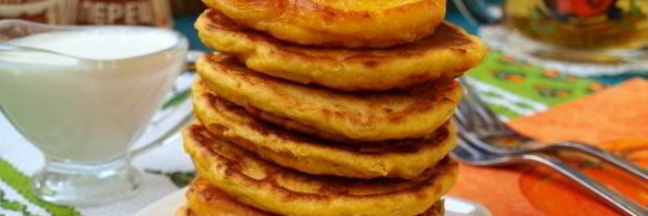 оладьи из тыквы с сыром