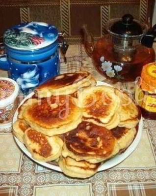 Оладьи медовые