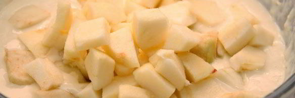 оладьи с яблоками