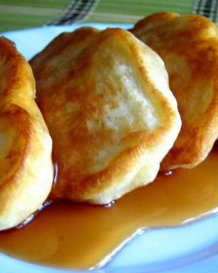 Оладьи с яблоком