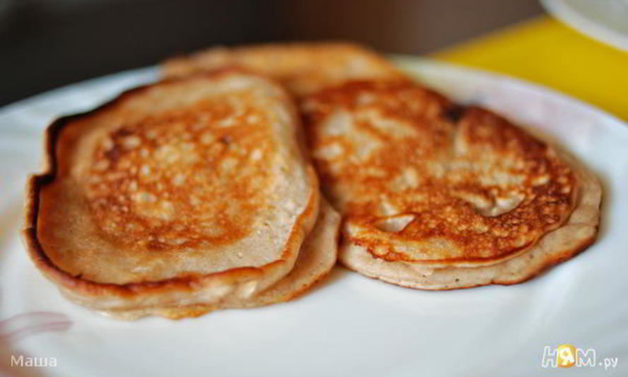 Рецепт овсяных оладий с кусочками шоколада