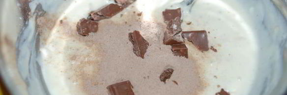 овсяные оладьи с кусочками шоколада