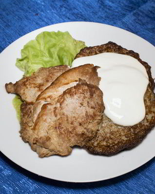 Свиные оладьи