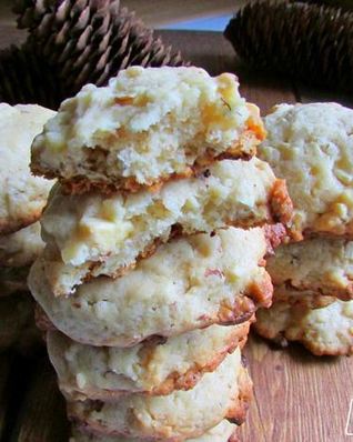 Белое шоколадное печенье