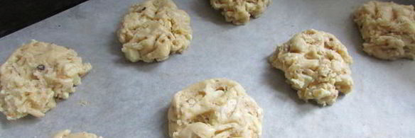 белое шоколадное печенье