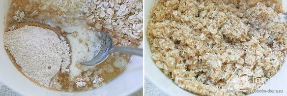 кокосовое и миндальное овсяное печенье