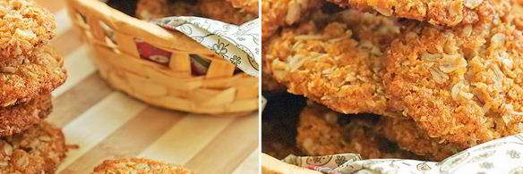 кокосовое и миндальное овсяное печенье