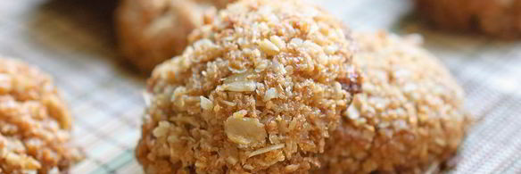 кокосовое и миндальное овсяное печенье