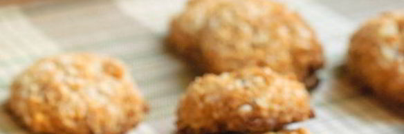 кокосовое и миндальное овсяное печенье