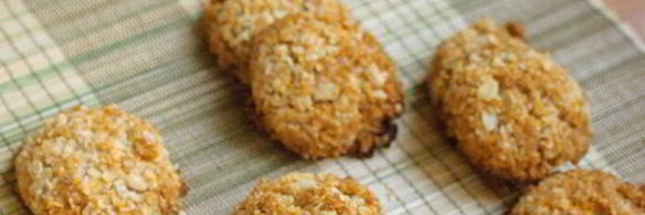 кокосовое и миндальное овсяное печенье