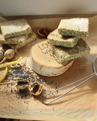 Лимонно-маковое песочное печенье