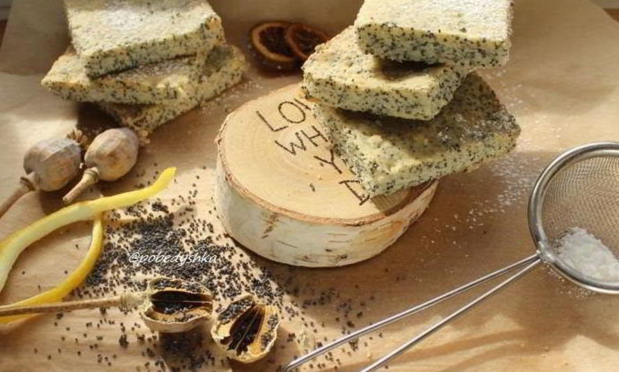 Рецепт лимонно-макового песочное печенье