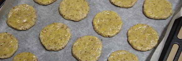 миндальное печенье с дольками лимона