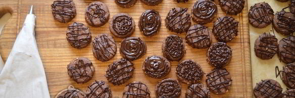 ореховое печенье с шоколадом артемон