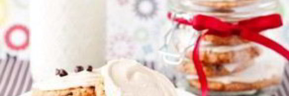 овсяное печенье с кофейной глазурью