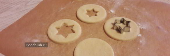 печенье линцер с шоколадом и апельсиновым джемом