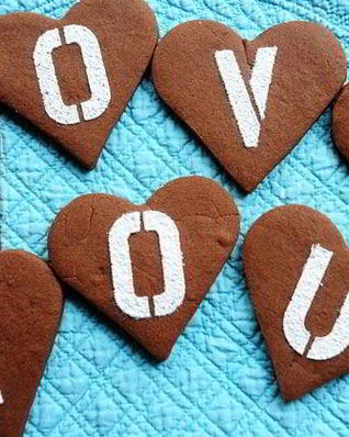 Печенье на день влюбленных