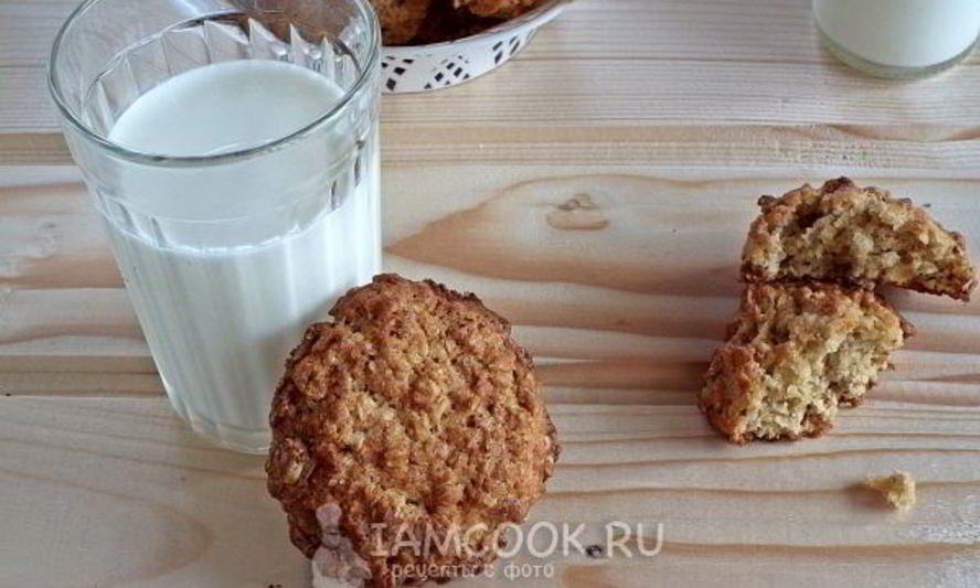 Рецепт печенья овсяного с медом