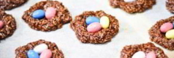 шоколадное печенье гнезда