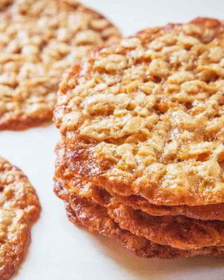 Тонкое овсяное печенье