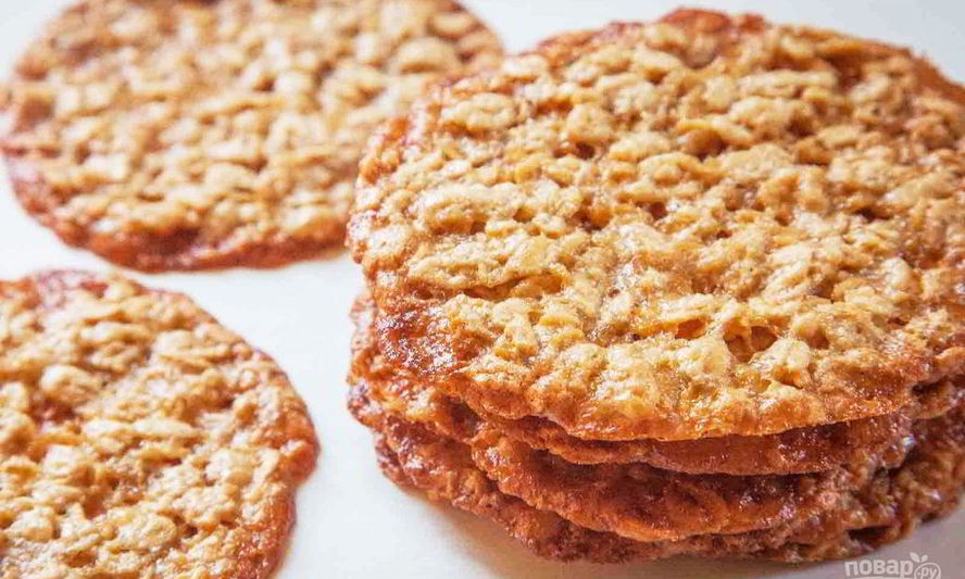 Рецепт тонкого овсяного печенья