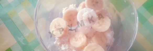 творожно-банановое печенье