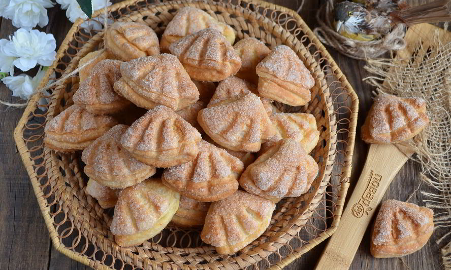 Рецепт творожного печенья гусиных лапок