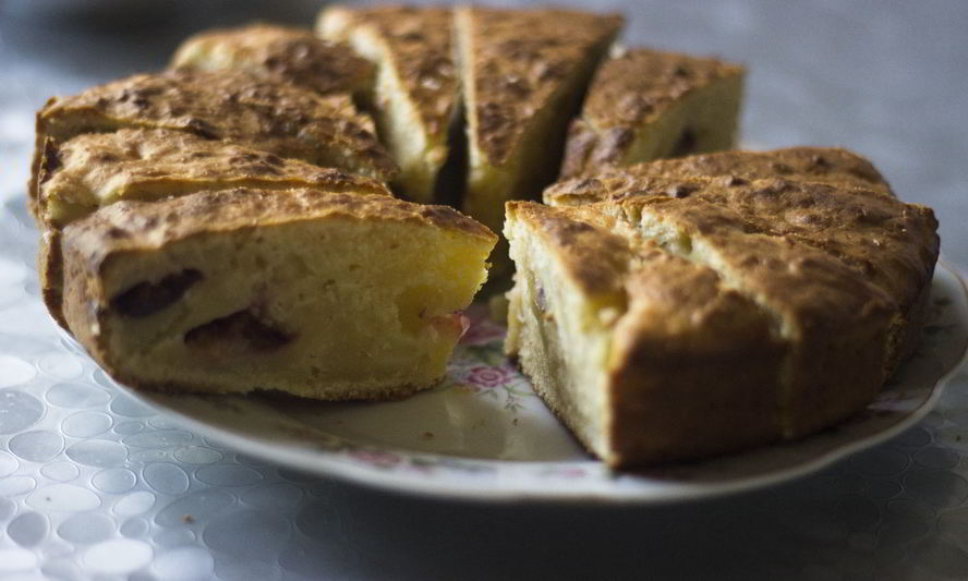 Рецепт быстрого пирога с фруктами на сметане