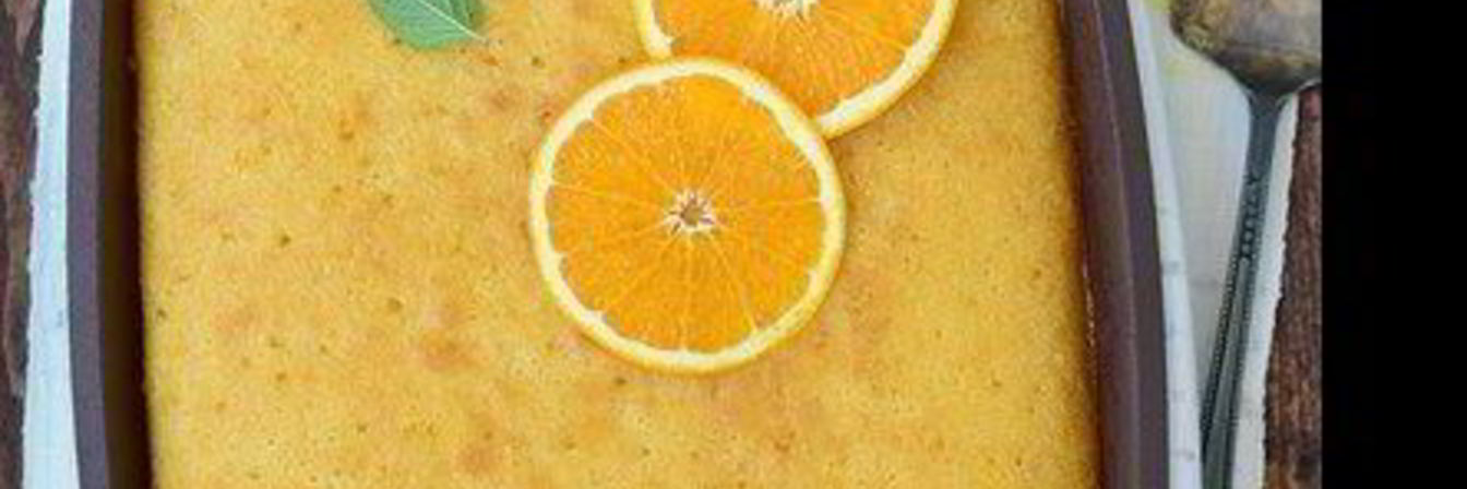 Греческий апельсиновый пирог Ревани