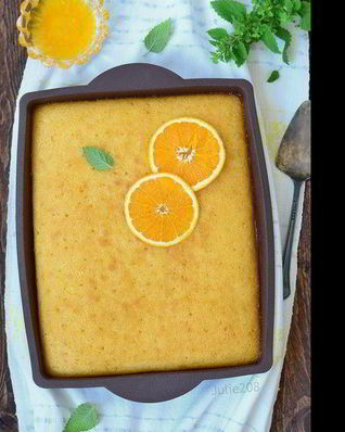 Греческий апельсиновый пирог Ревани