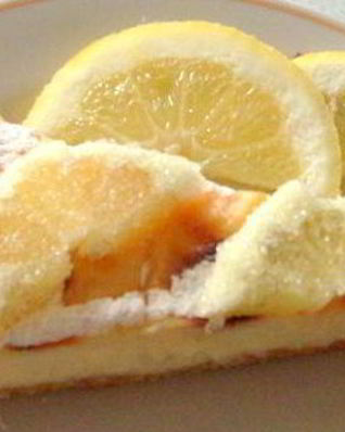 Лимонный пирог с заварным кремом