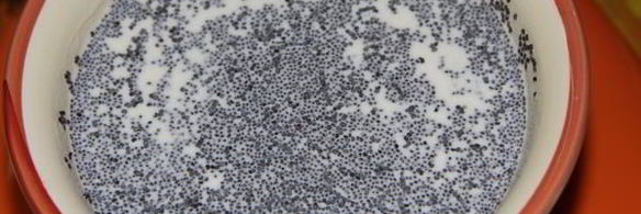 маковый пирог с ореховой глазурью