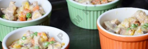 мясной пирог в горшочке