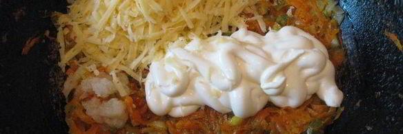 мясной слоеный пирог