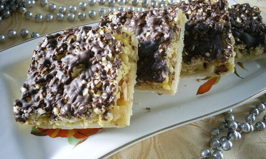 Рецепт орехова-шоколадного пирог