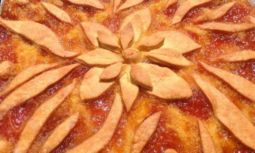 Рецепт песочного пирога с абрикосовым вареньем