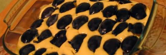 пирог из слив