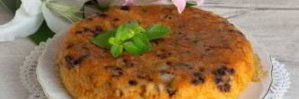 пирог с грушей и шоколадом