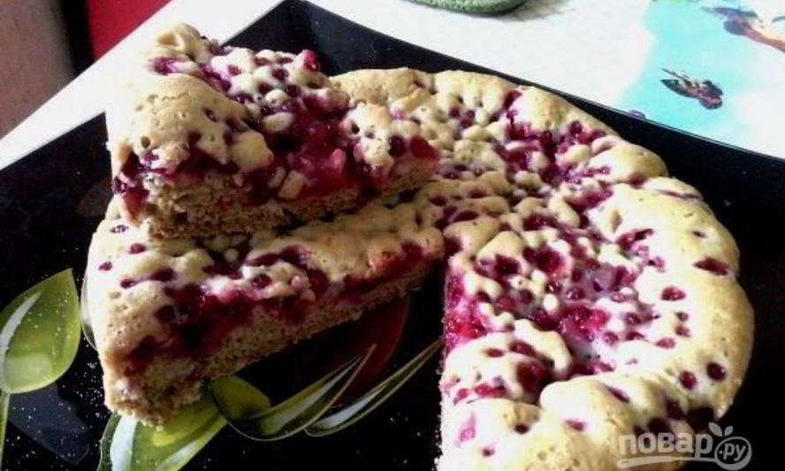 Рецепт пирога с красной смородиной