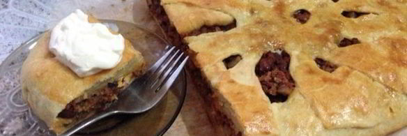 пирог с мясом и фасолью