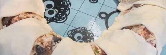 пирог с начинкой из курицы с грибами