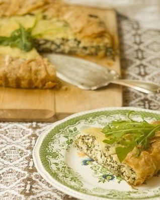 Пирог с рукколой