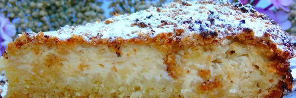 пирог с яблоками и рикоттой