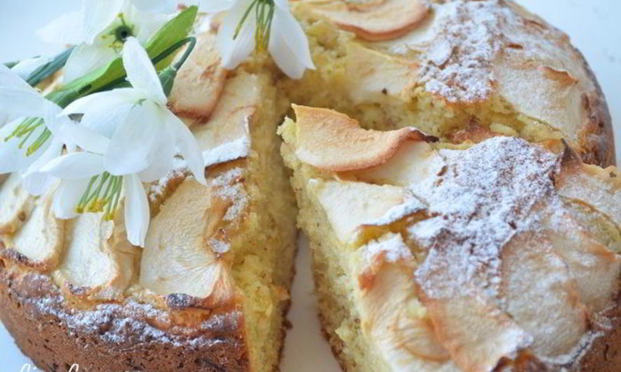 Рецепт пышного яблочно-творожный пирог