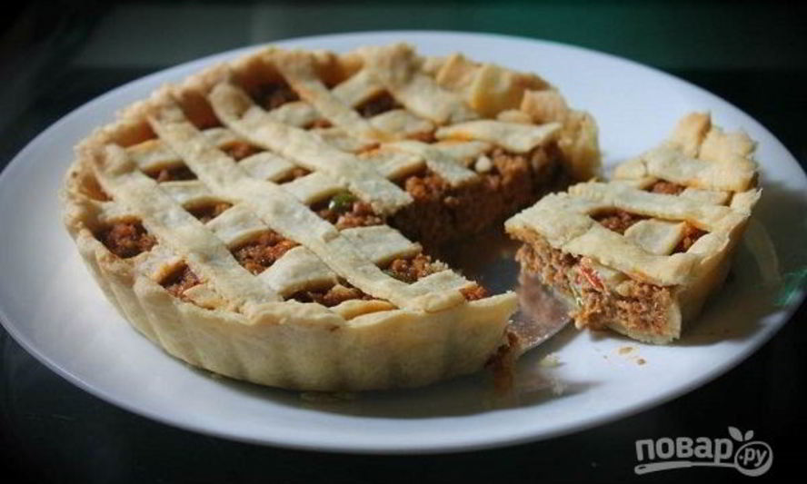 Рецепт рождественского пирога из куриного фарша