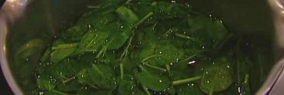 рыбный пирог со шпинатом