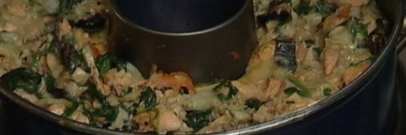 рыбный пирог со шпинатом